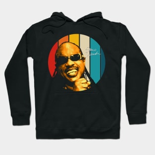 Retro Stevie Wonder Orange Hoodie